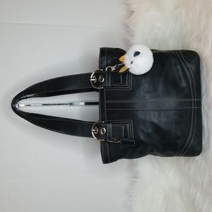 COACH LEATHER SOHO BUCKLE TOTE